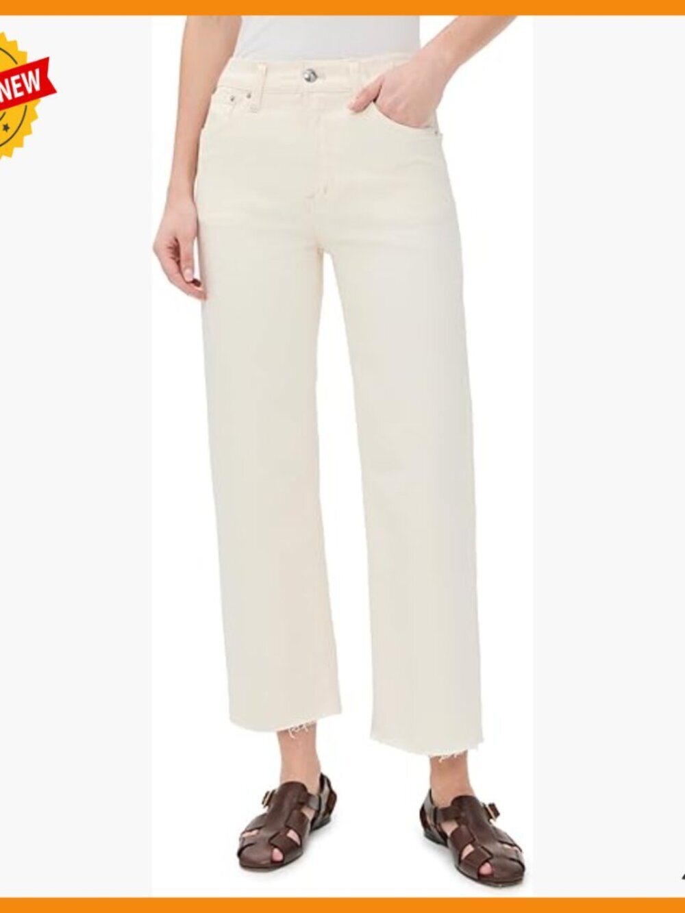 Mid-Weight Stretch Denim Crop Jeans, 10.75in Rise, 26.75in Inseam